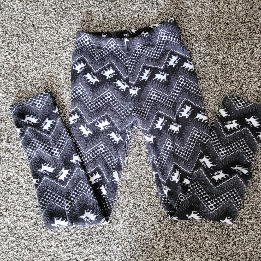 True Rock Fleece-Lined Reindeer Leggings